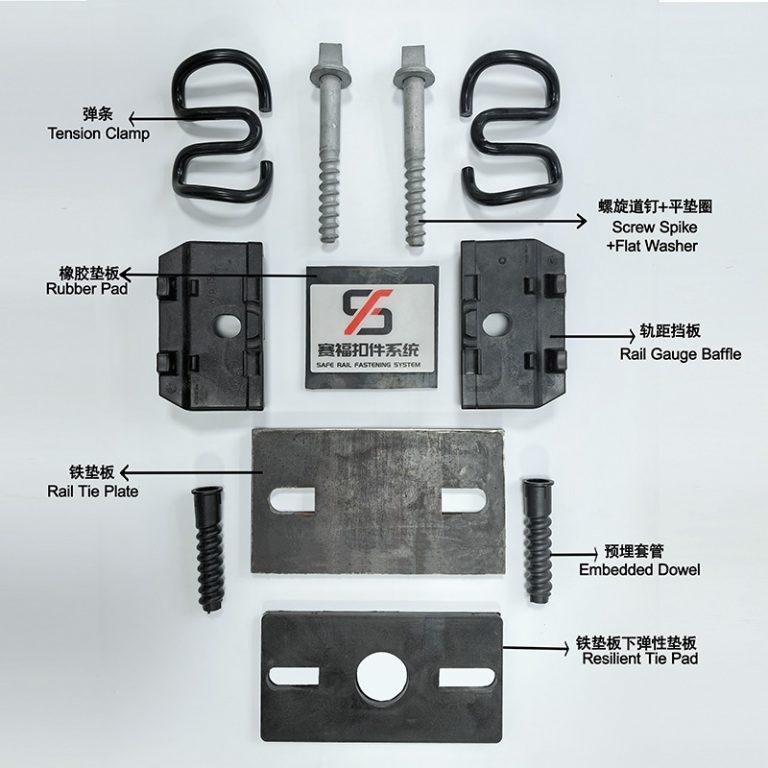 300-1型扣件系统零部件示意图