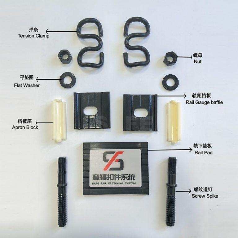 II型扣件系统零部件示意图